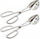 2-PACK Serving Tongs for Buffet Party Catering .Thickening Food Serving Tongs Salad / Cake / Bread Tongs Kitchen Tongs, Stainless Steel